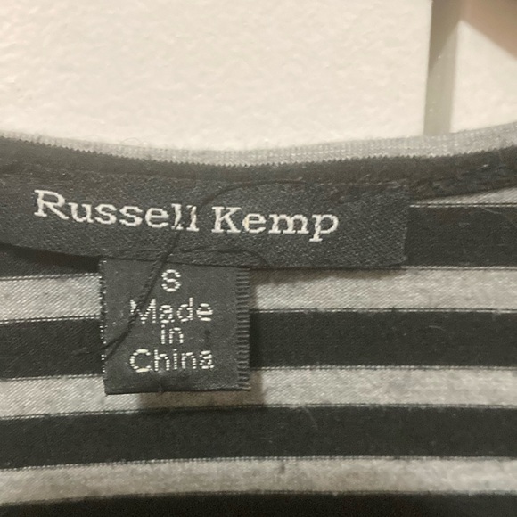 Black and white striped Tunic Top - Picture 3 of 5